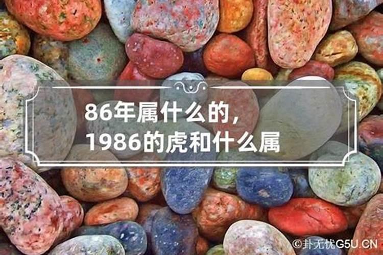 1986年出生属相属什么命