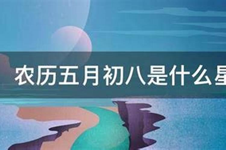 农历五月初八是什么星座