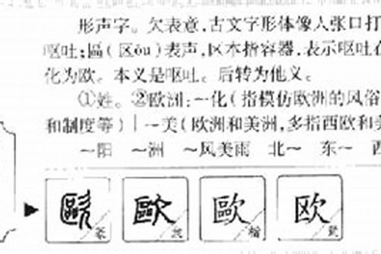 欧字五行属什么