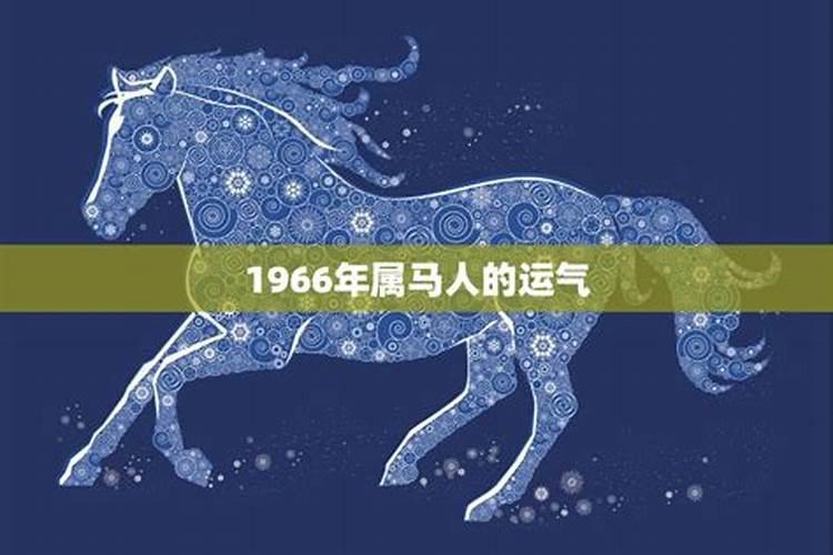 1966年属马一生运势