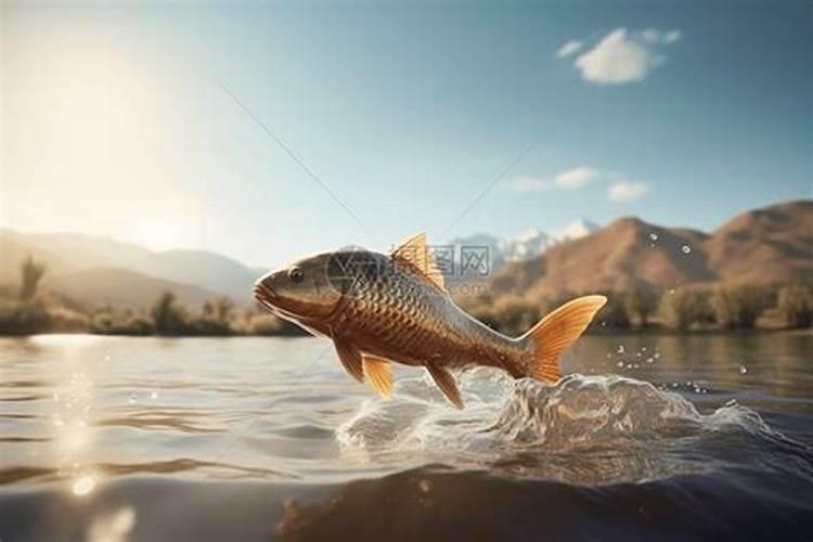 梦见鱼红色的鱼跳出河里还死了