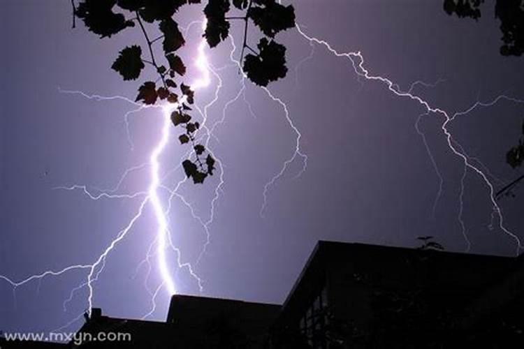 梦见很大的暴雨和闪电预示什么