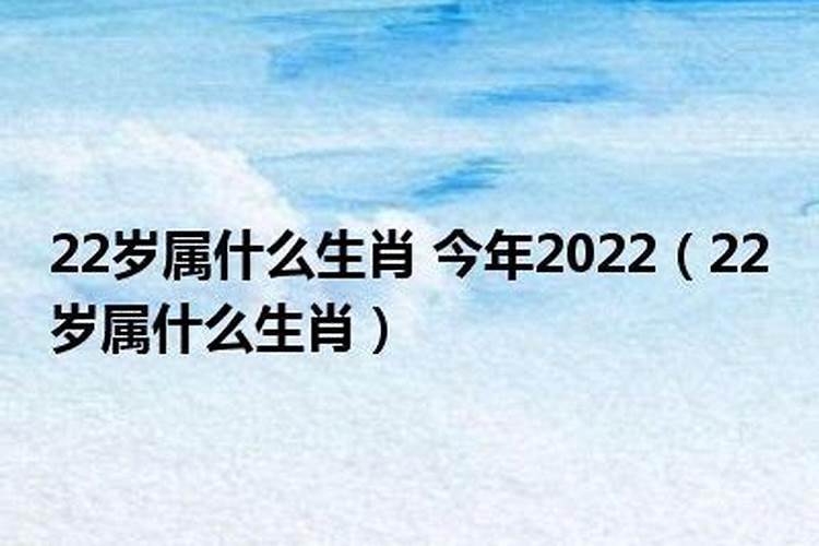 今年22岁属什么生肖的2021