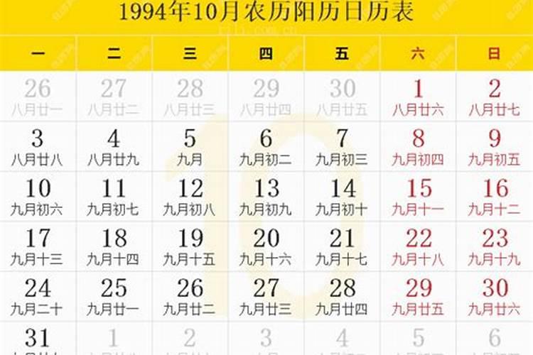 1994年阴历10月20日是什么星座