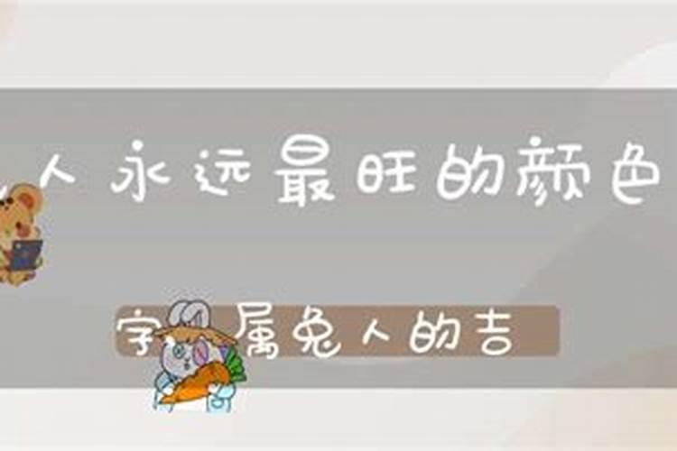 属兔人永远最旺的颜色