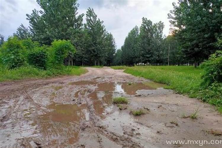 已婚女人梦见下雨走泥路好不好