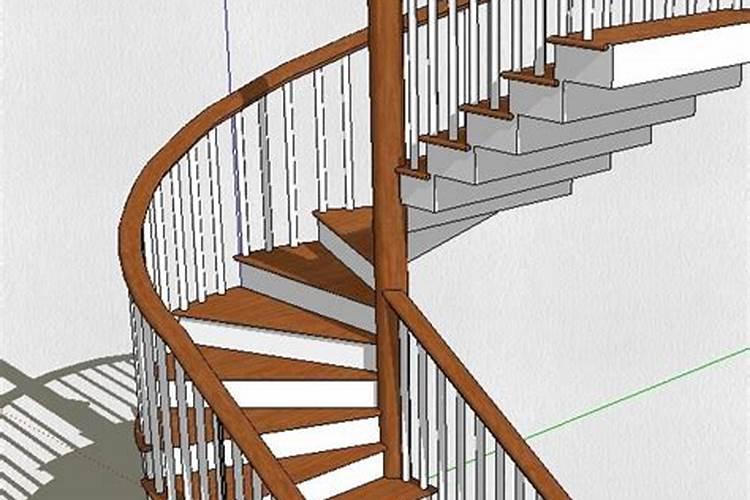 弧形楼梯怎么建模
