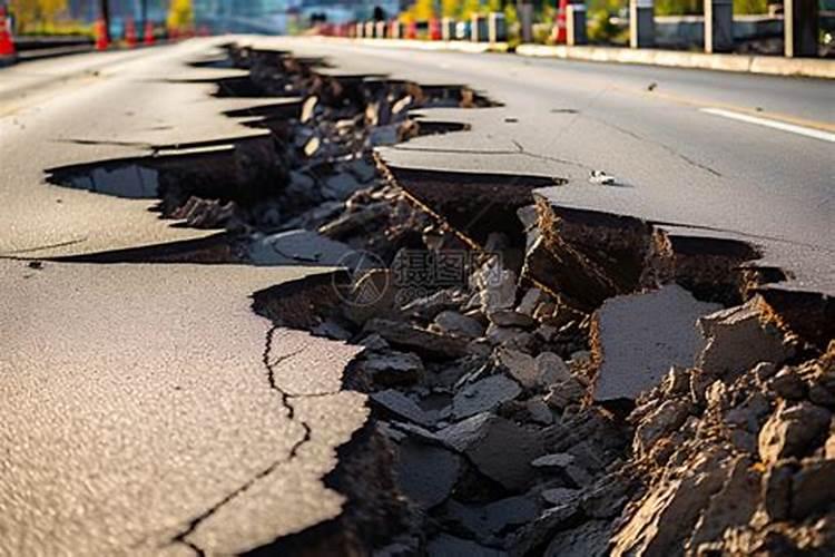 梦见地震地动山摇的地裂缝