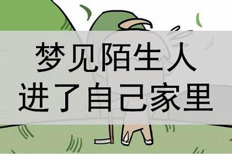 梦见家里进了个陌生人