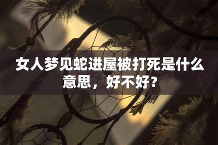 梦见蛇被打死是什么意思