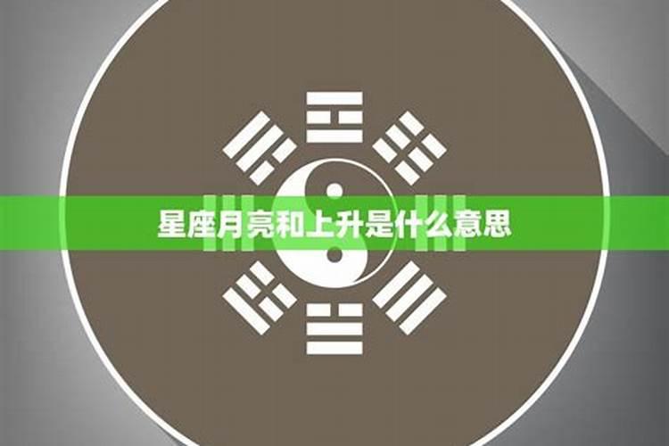 星座太阳月亮上升什么意思