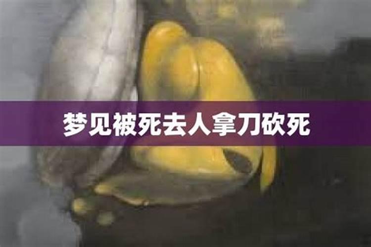 梦见死去的父亲拿着刀砍我